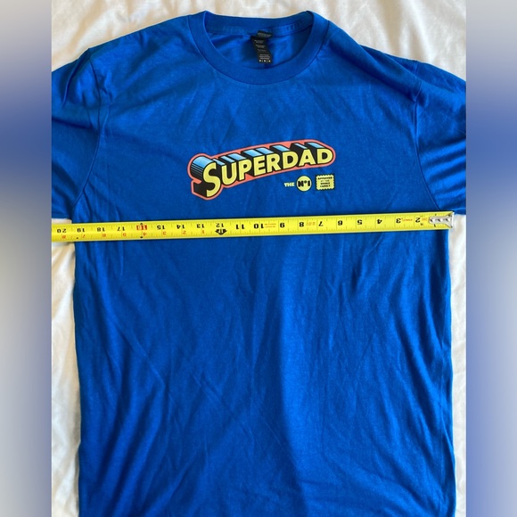 SuperDad No.1 Family Approved Blue Soft Blend Men’s Tee Size Medium NWT - Picture 5 of 5